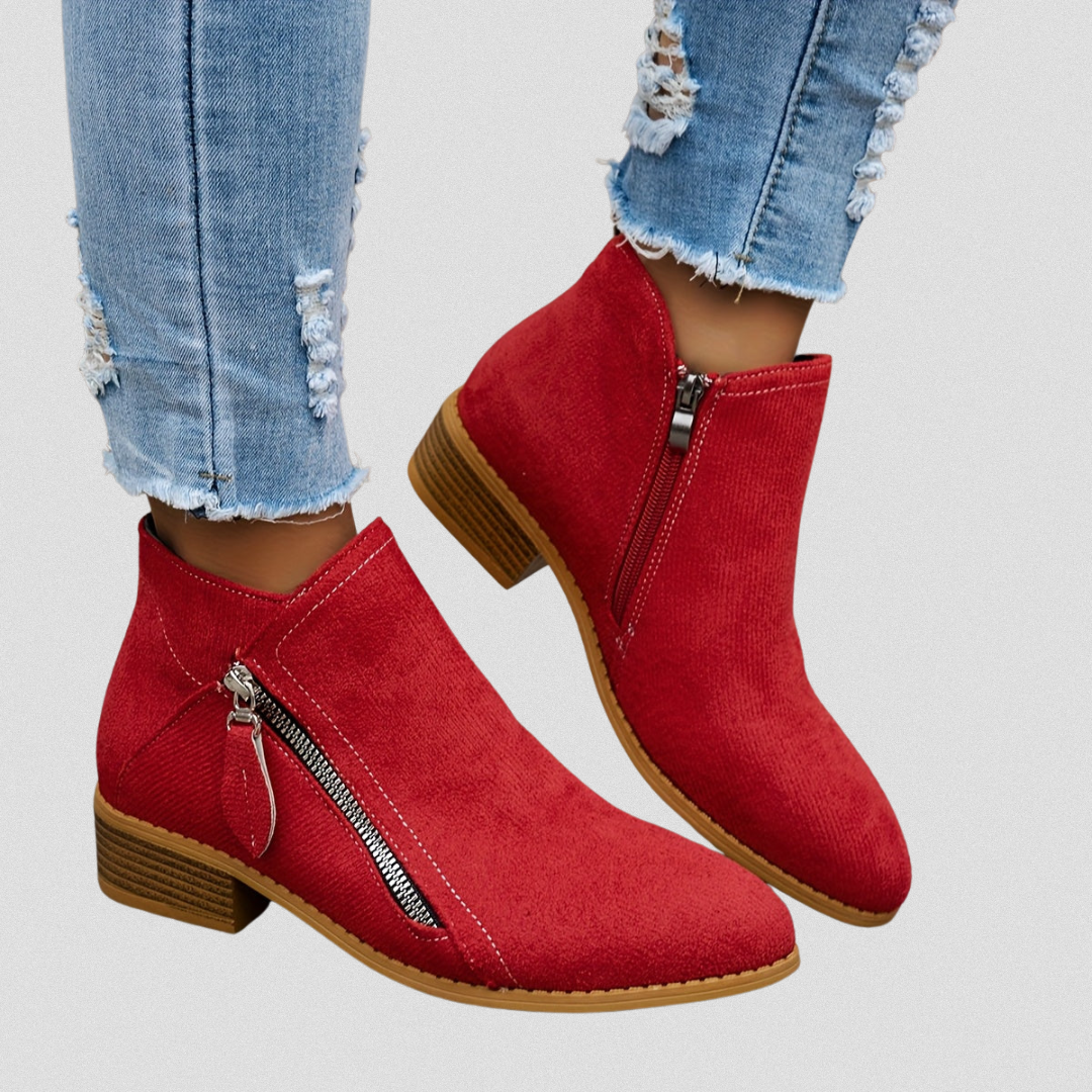 Zip Ankle Boots