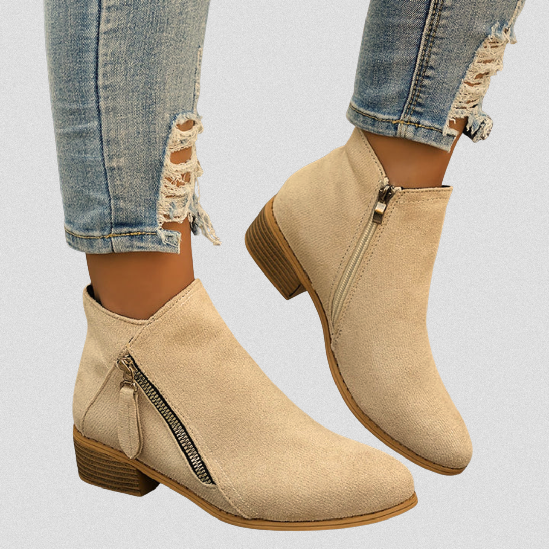 Zip Ankle Boots