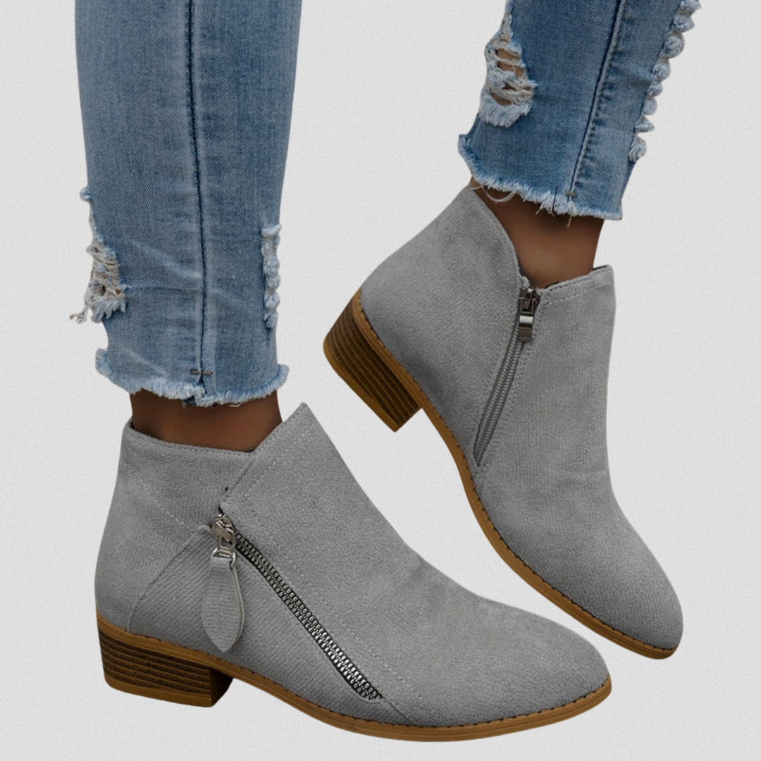 Zip Ankle Boots