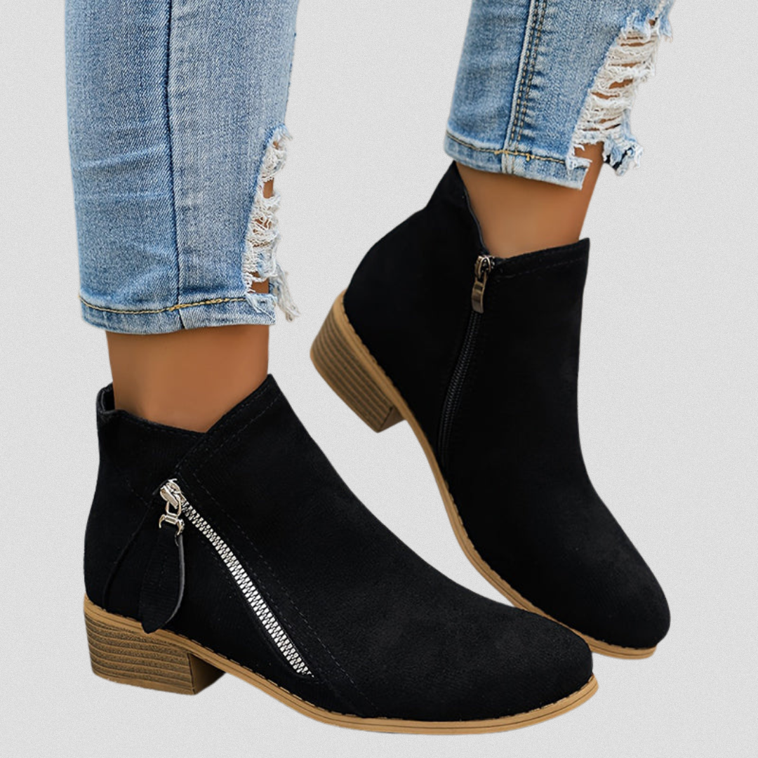 Zip Ankle Boots