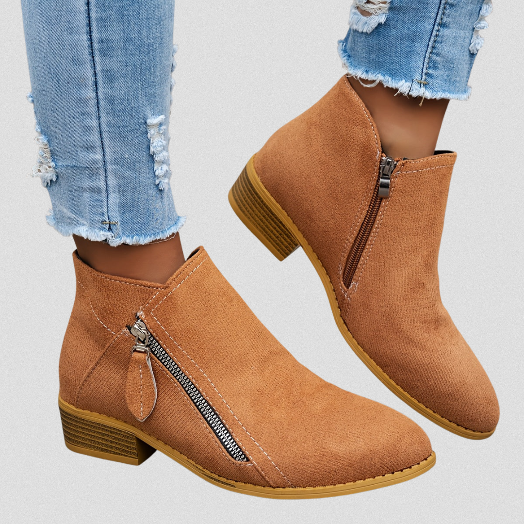 Zip Ankle Boots