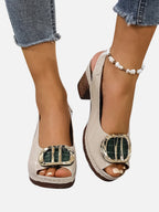 Glossy Strap Heels