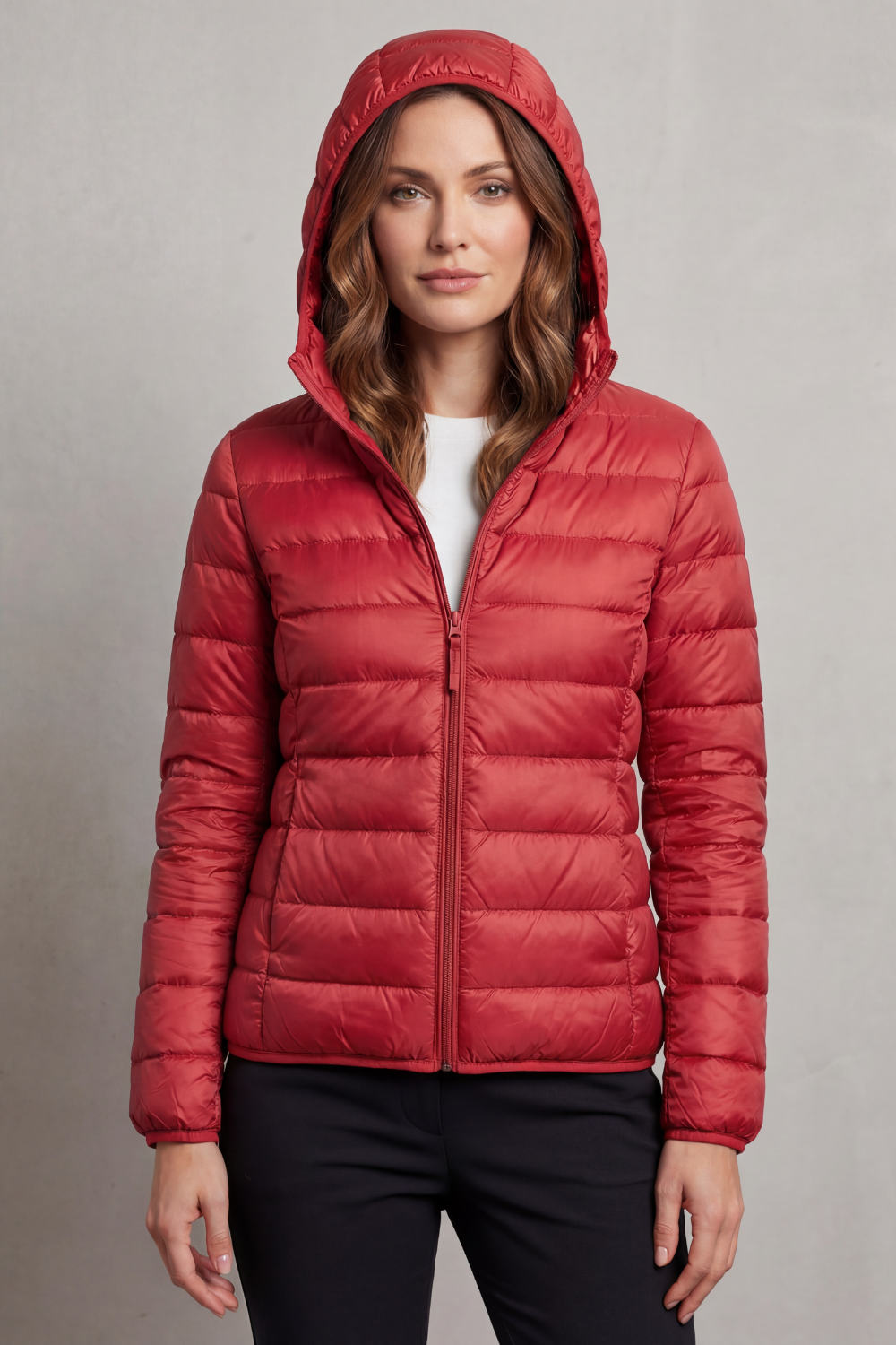 Hooded Puffer Jacket – Lightweight & Packable