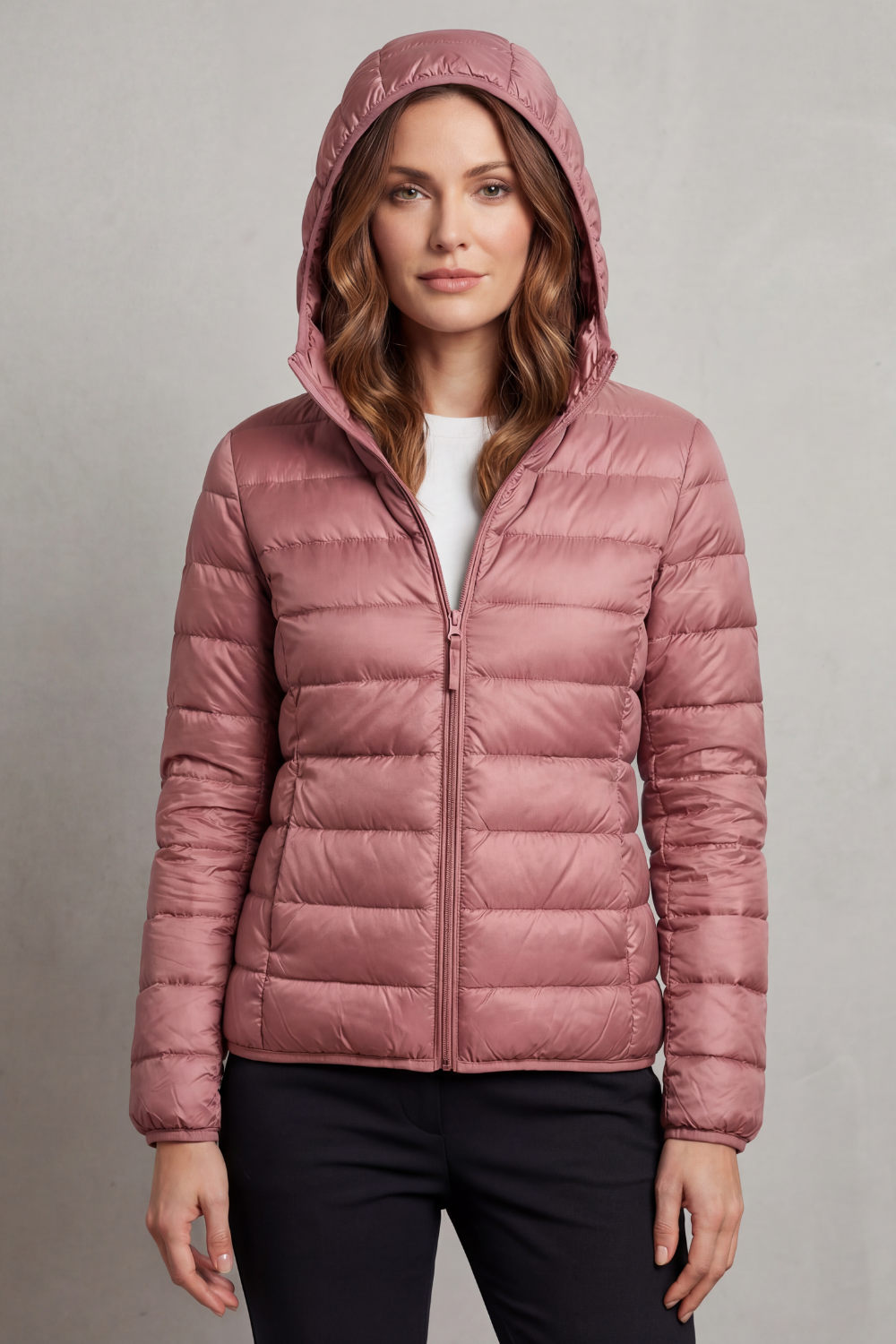 Hooded Puffer Jacket – Lightweight & Packable