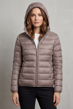Hooded Puffer Jacket – Lightweight & Packable