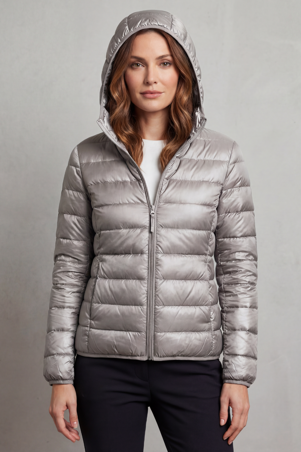 Hooded Puffer Jacket – Lightweight & Packable