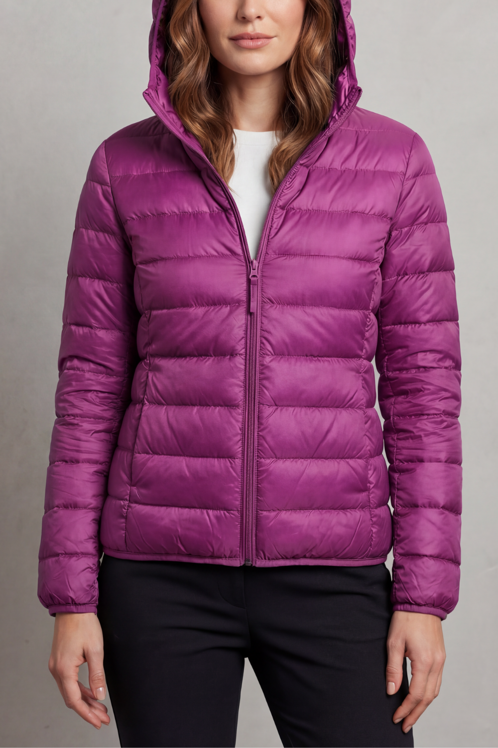 Hooded Puffer Jacket – Lightweight & Packable
