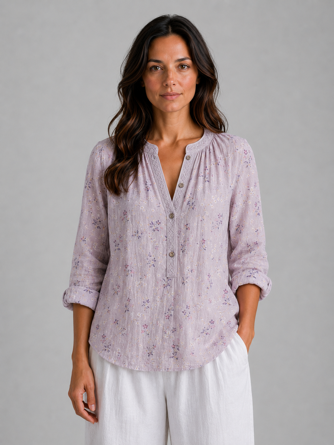 Bohemian V-Neck Blouse