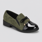 Chunky Loafers with Bow Detail
