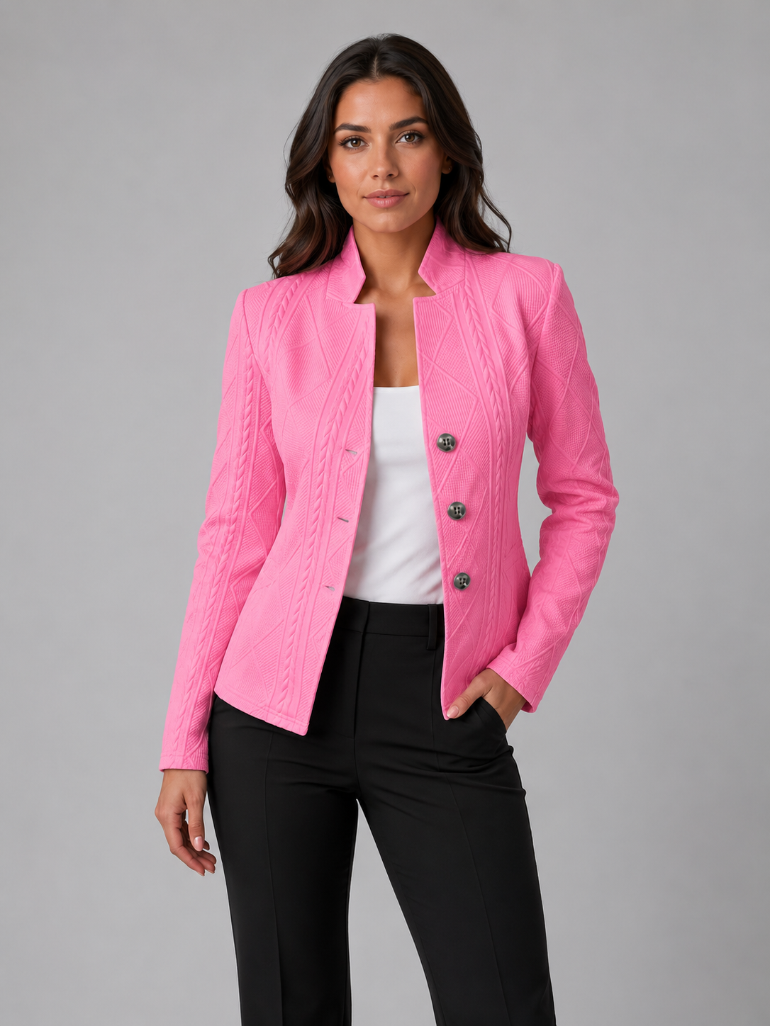 Textured Tailored Blazer