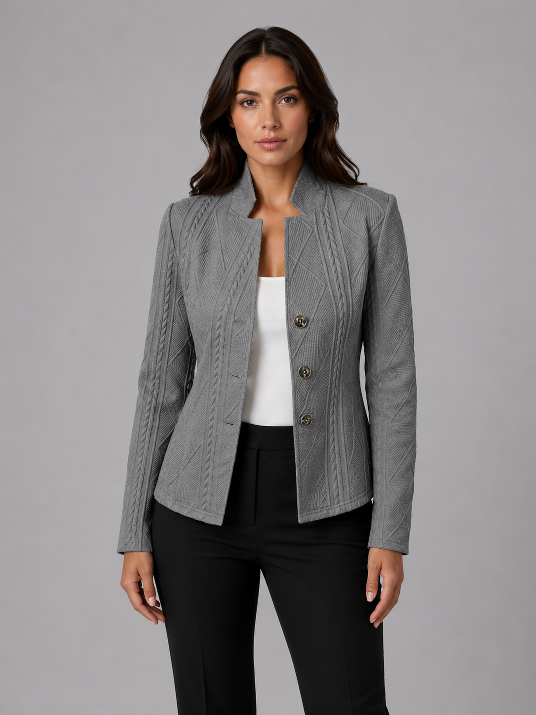 Textured Tailored Blazer