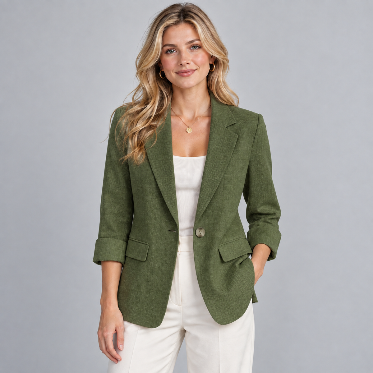 Blazer Lightweight Three-Quarter Sleeve
