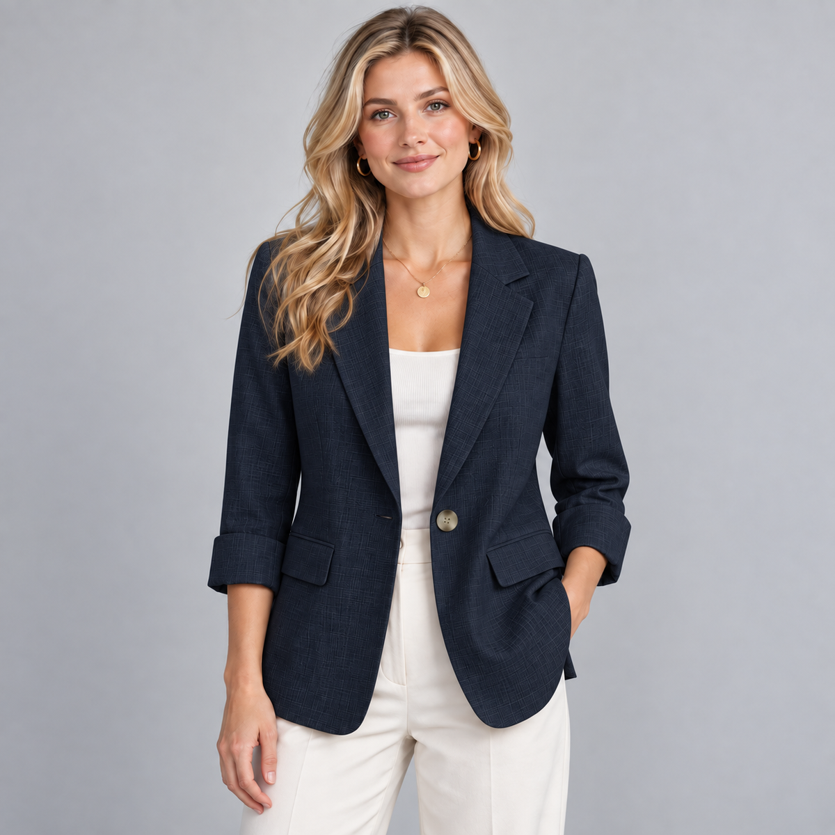 Blazer Lightweight Three-Quarter Sleeve