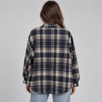 Overshirt Check Notched Collar