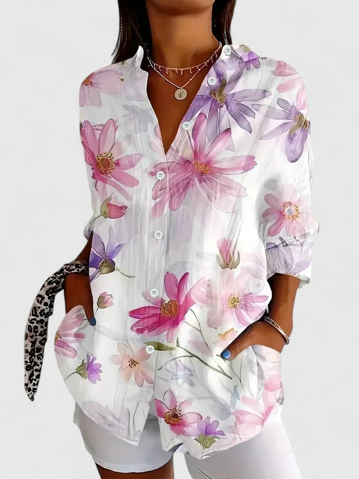 Colourful Print Blouse
