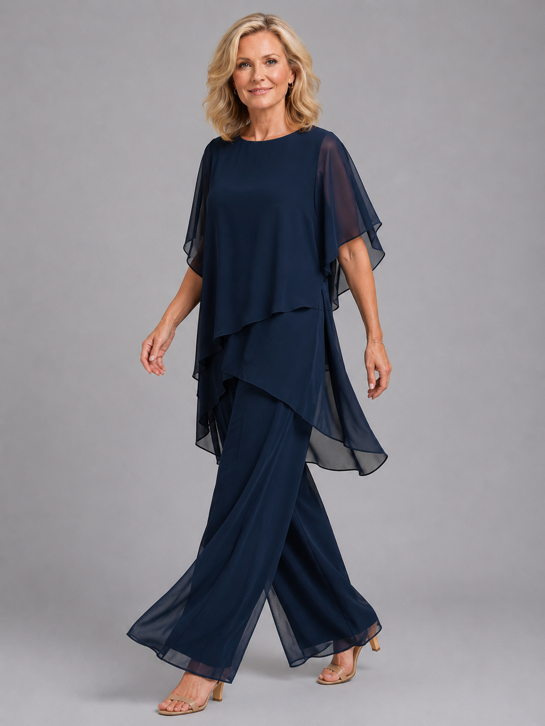 Chiffon Two-Piece Set