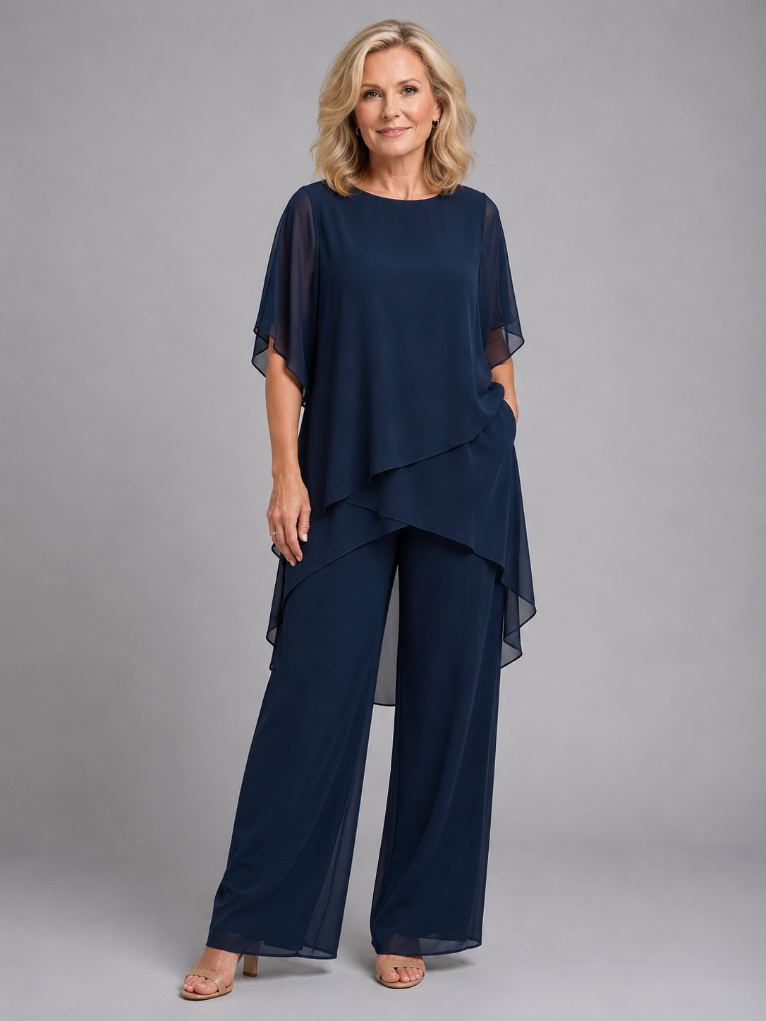 Chiffon Two-Piece Set