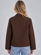 Collared Overshirt Jacket – Button Up Style with Patch Pockets