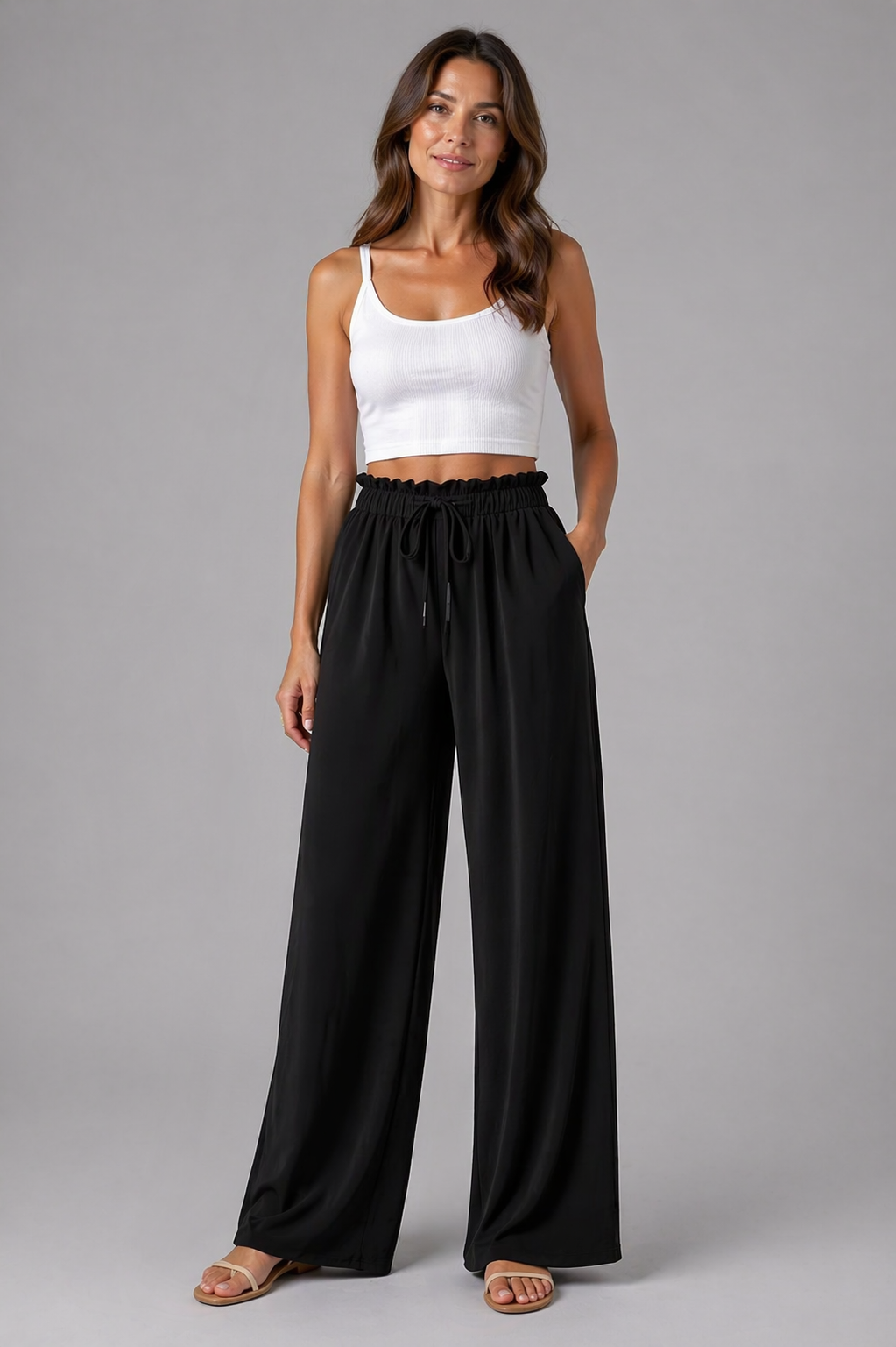 Wide Leg Trousers