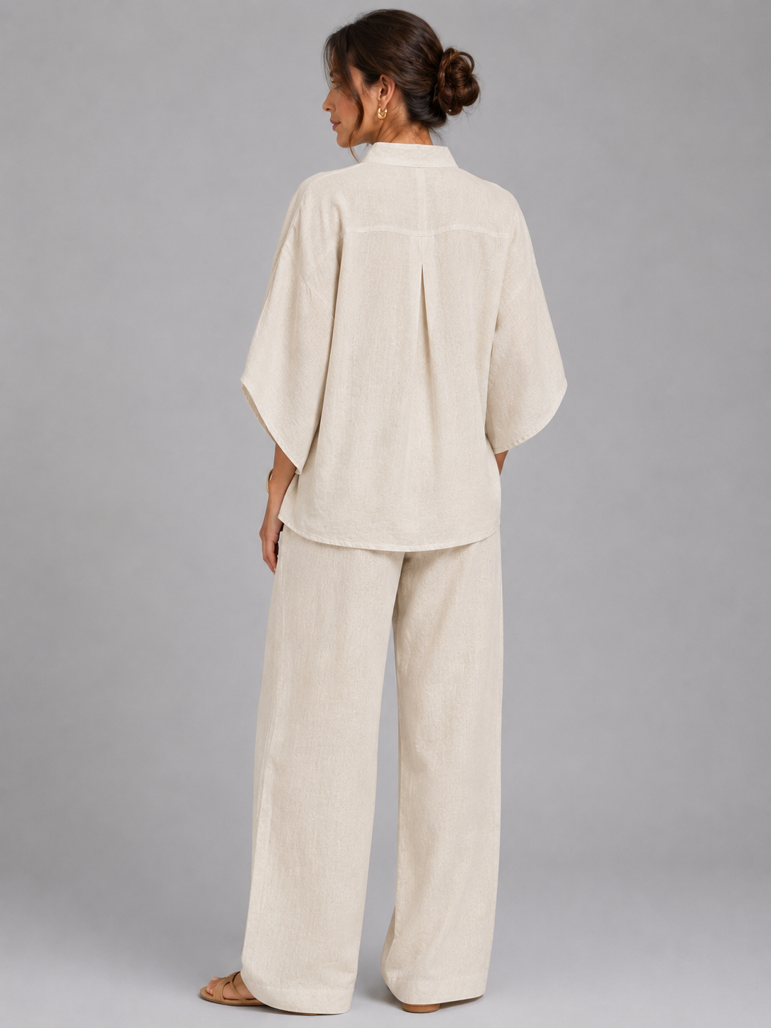 Linen Style Two-Piece Set