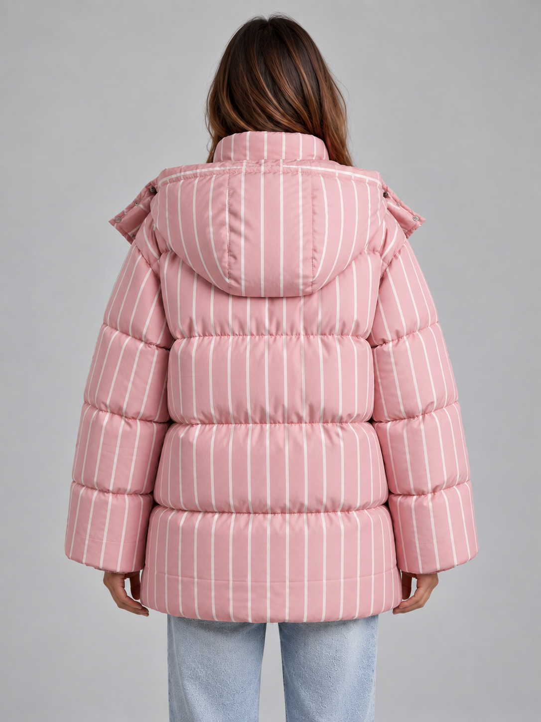 Oversized Hooded Puffer Jacket – Padded Winter Coat