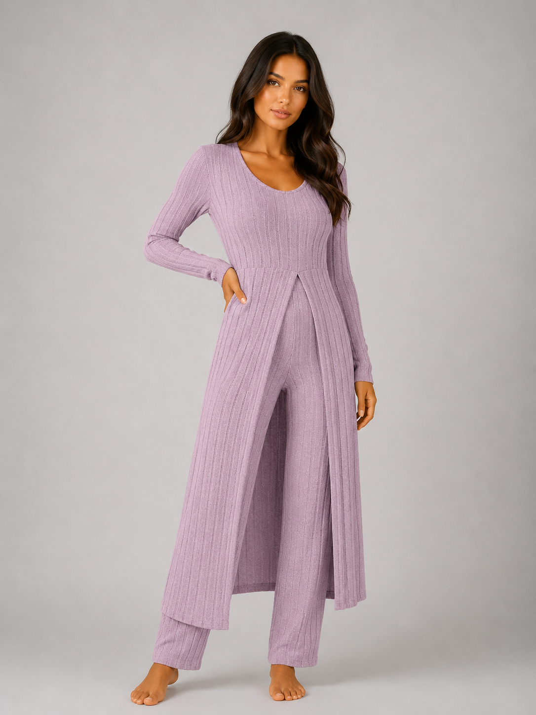 Ribbed Lounge Set