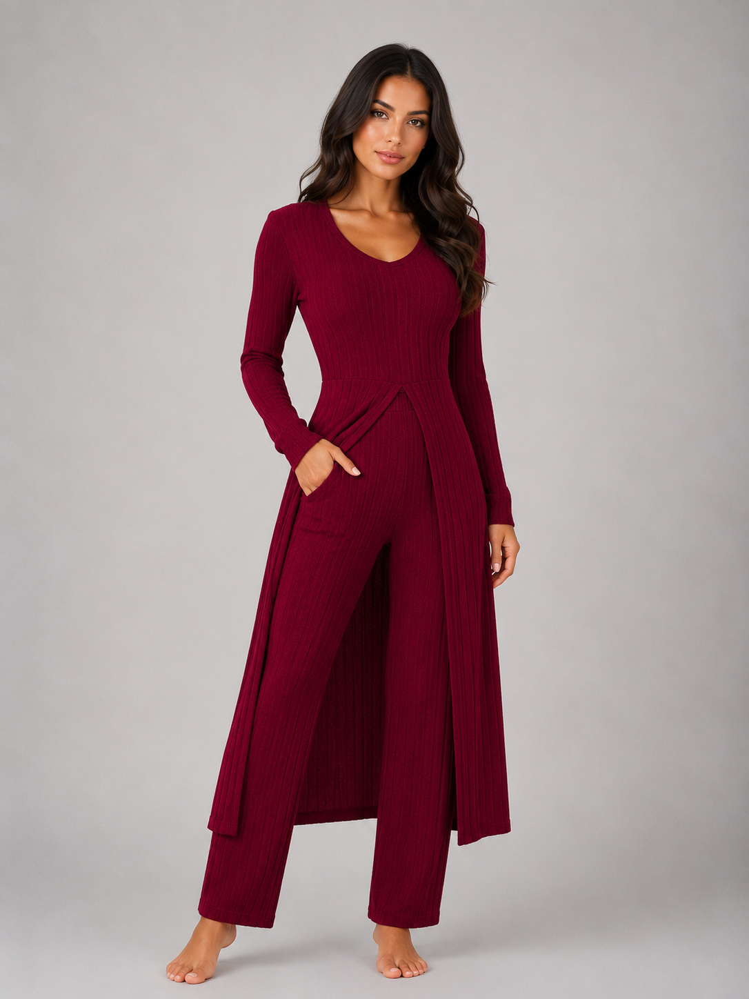 Ribbed Lounge Set