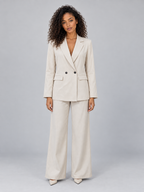 Tailored Two-Piece Trouser Suit – Double Breasted Blazer & Wide Leg Trousers Set