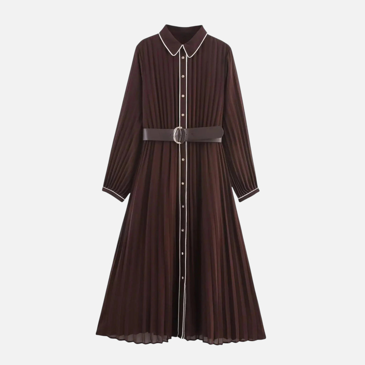 Pleated Midi Dress