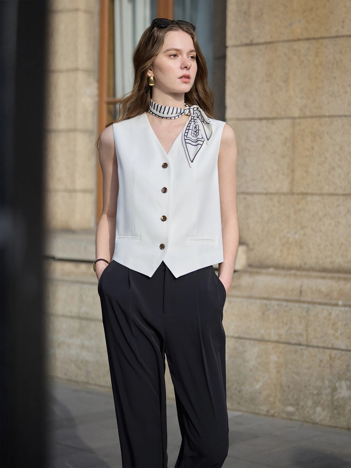 Alba – Vintage Linen Vest
