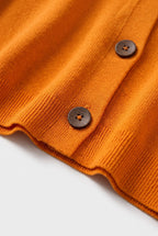 Aster – Sweater Cardigan, Hooded Button-Up Knit