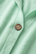 Aster – Sweater Cardigan, Hooded Button-Up Knit