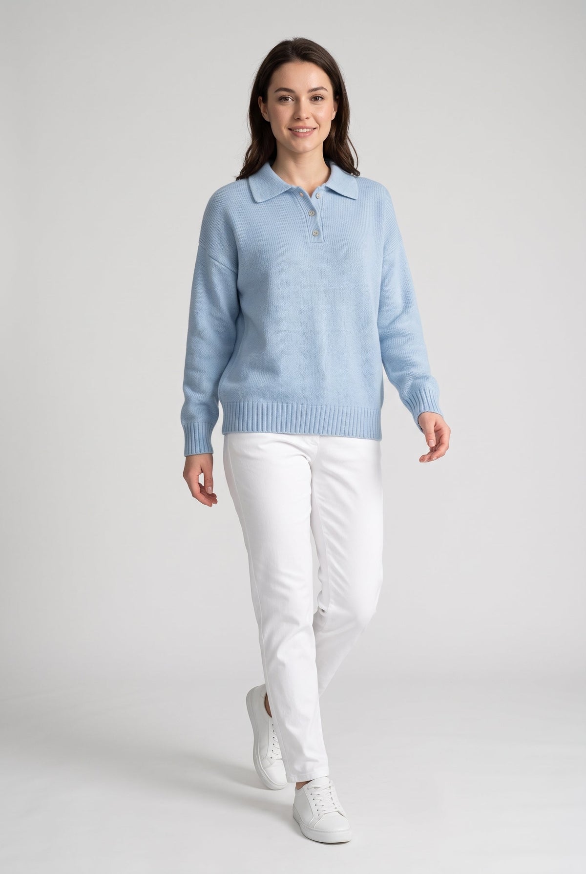 Sweater – Ribbed Knit Relaxed Fit