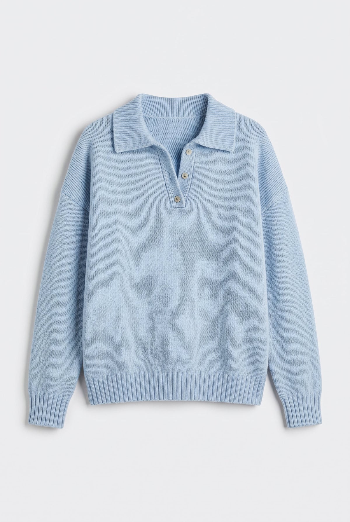 Sweater – Ribbed Knit Relaxed Fit