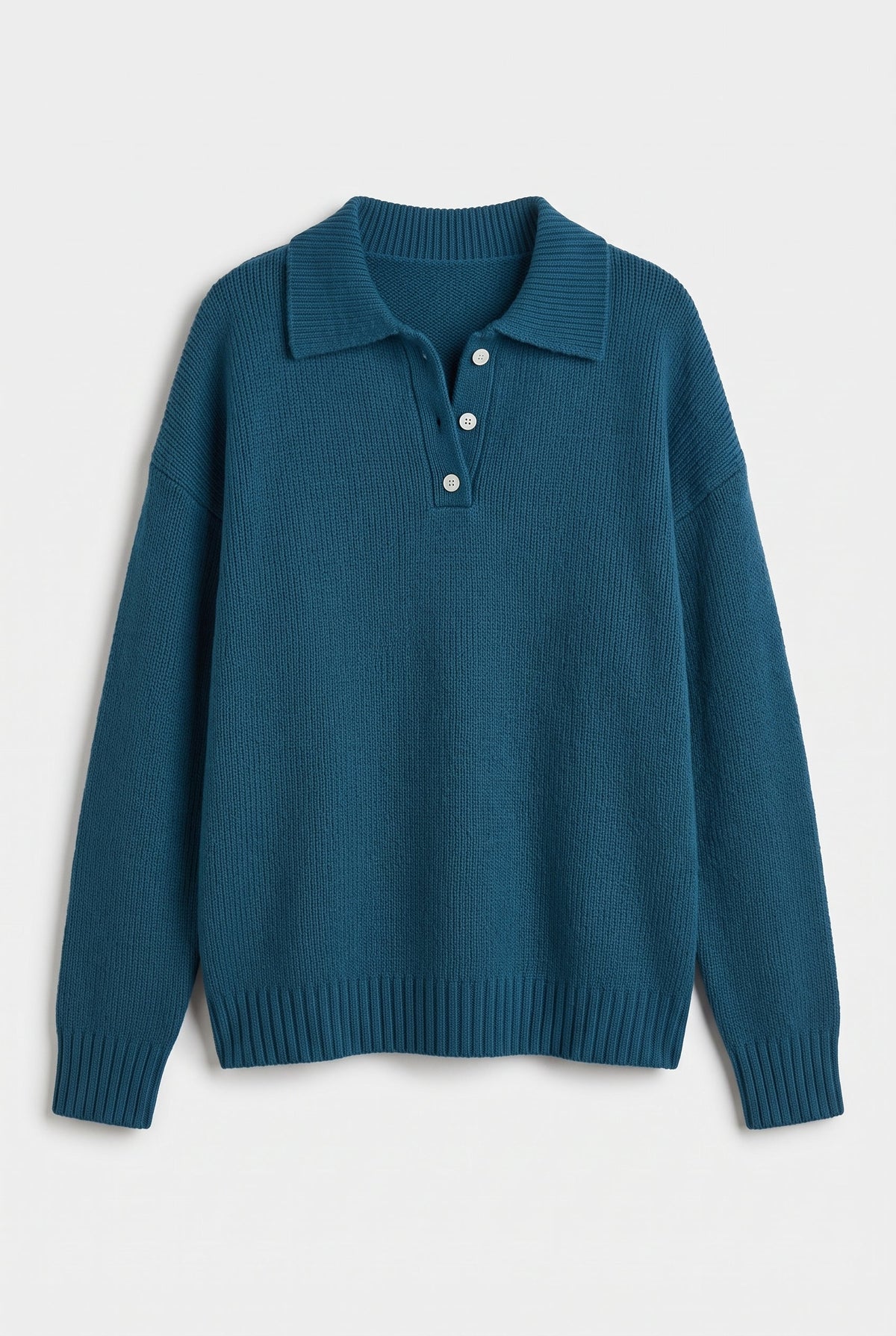 Sweater – Ribbed Knit Relaxed Fit
