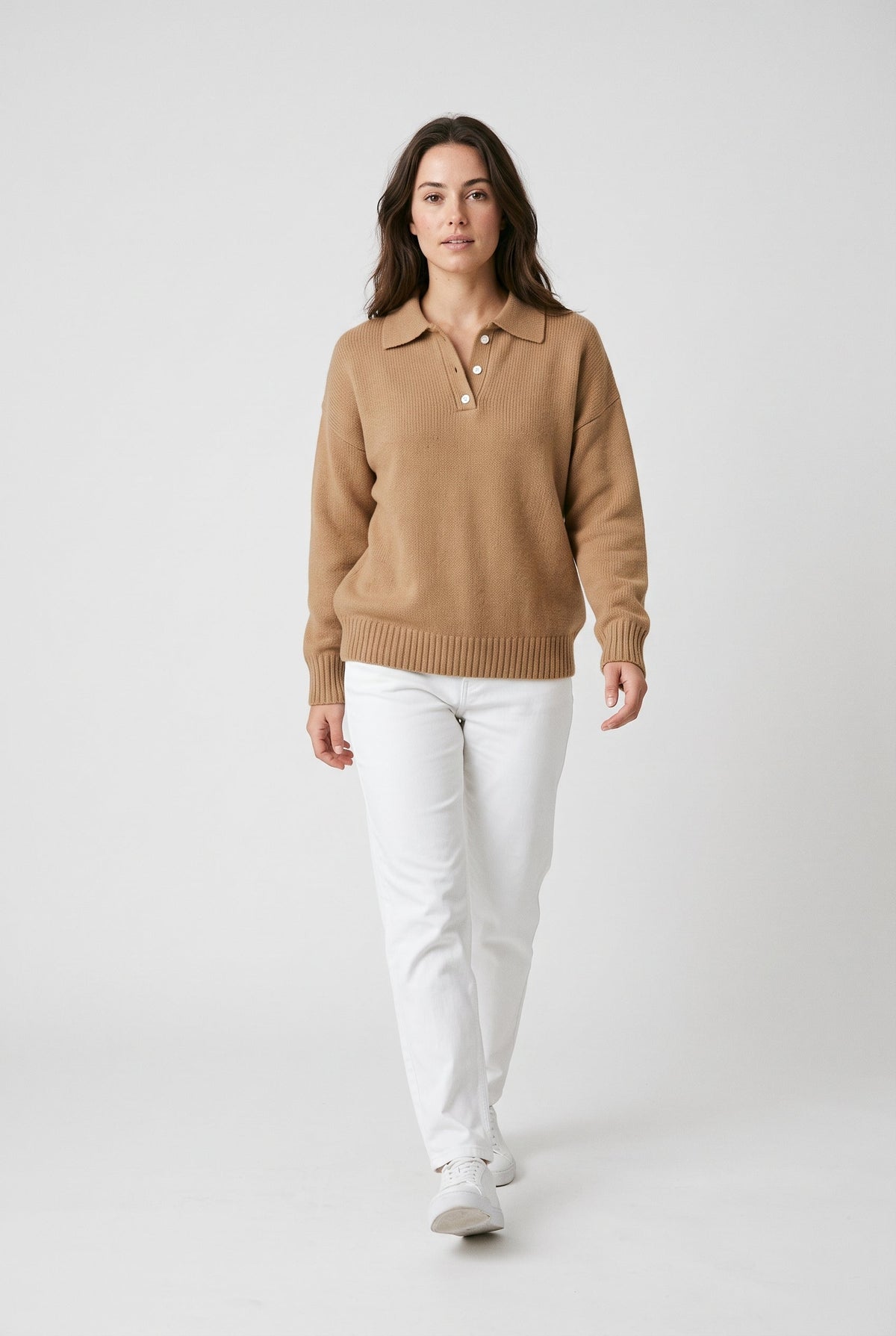 Sweater – Ribbed Knit Relaxed Fit