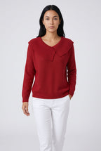 Sweater – ribbed knit relaxed fit long sleeve