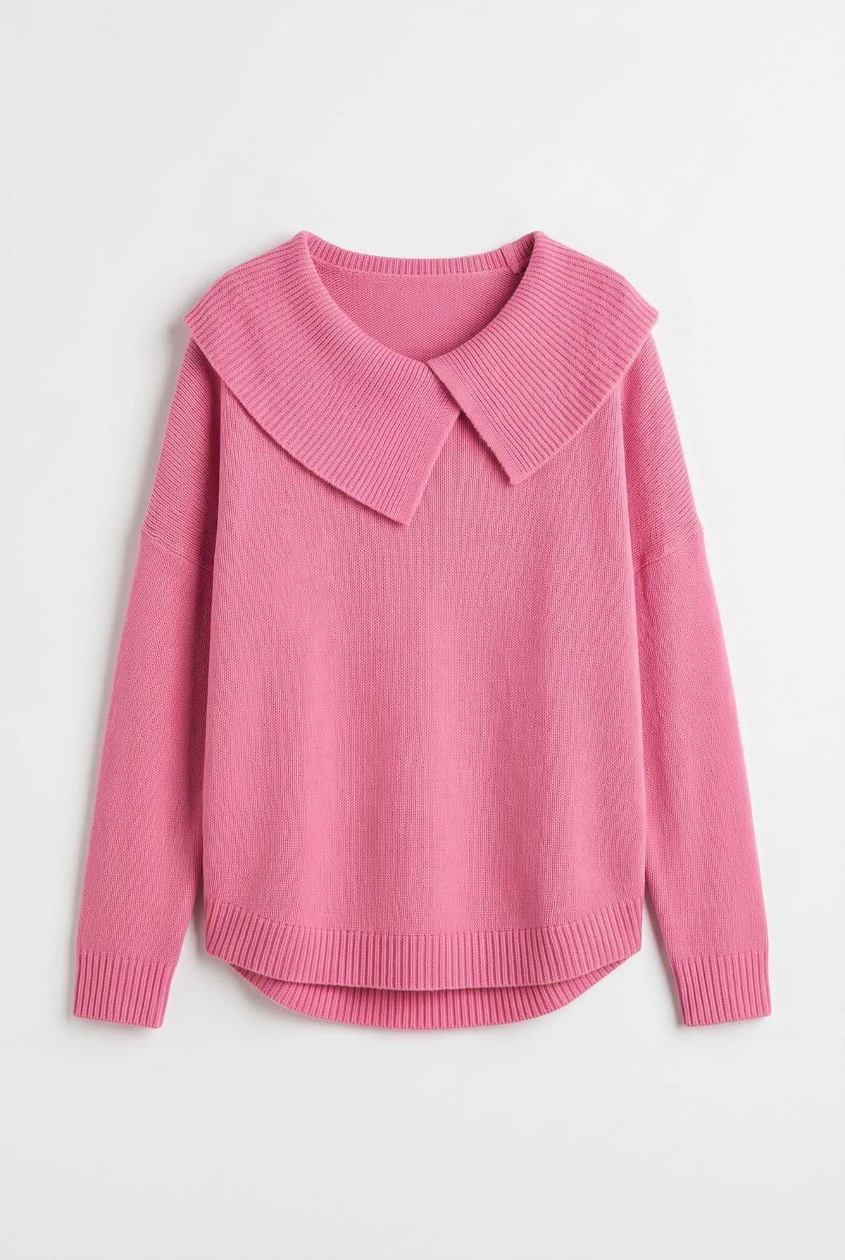 Sweater – ribbed knit relaxed fit long sleeve