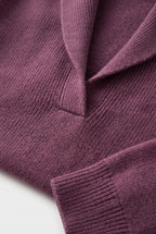 Sweater – women's relaxed ribbed V-neck