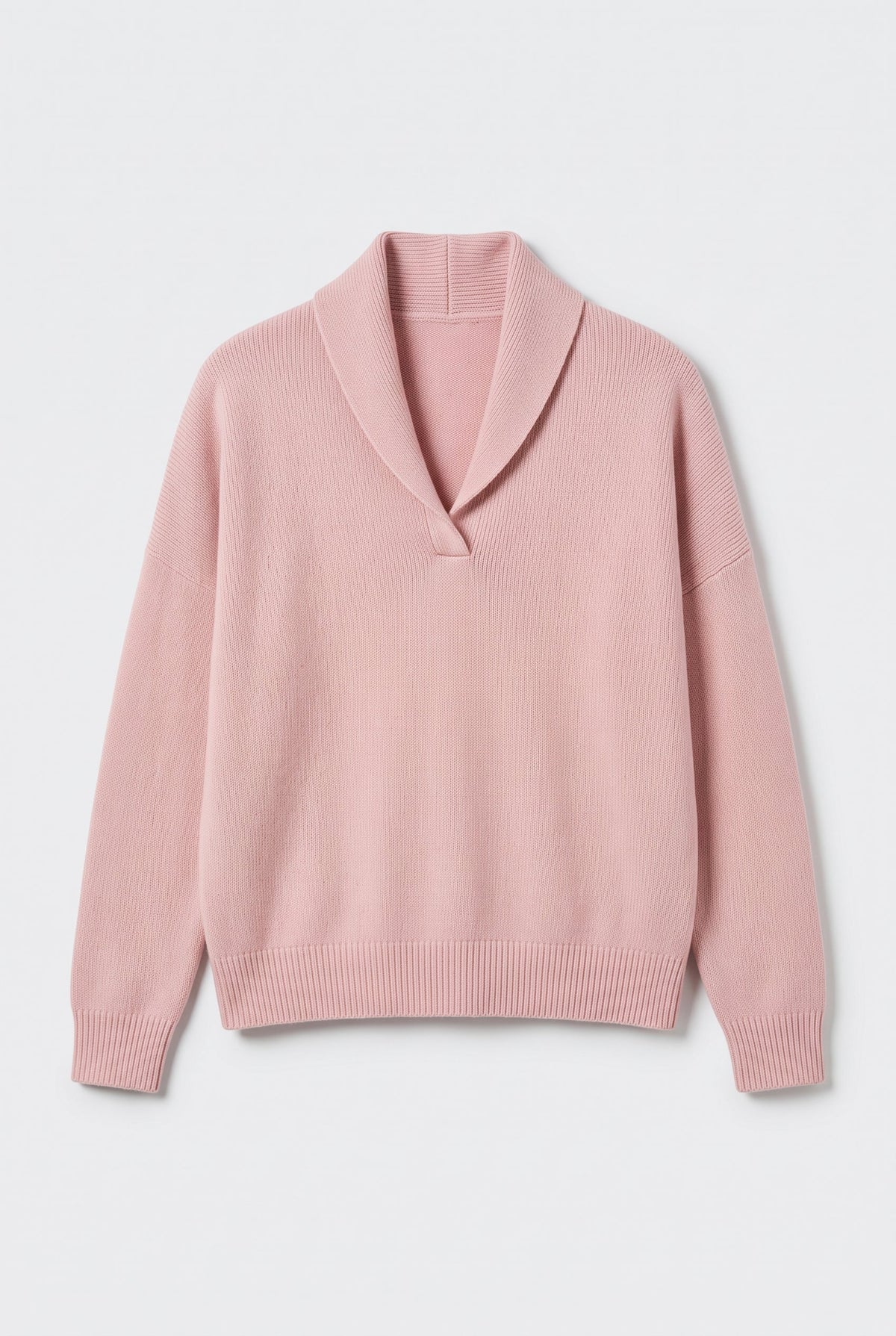 Sweater – women's relaxed ribbed V-neck