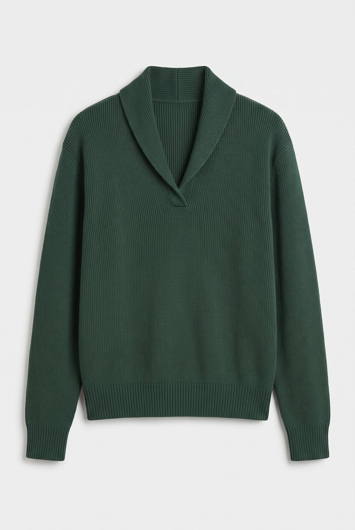 Sweater – women's relaxed ribbed V-neck
