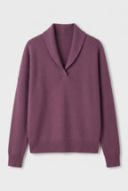 Sweater – women's relaxed ribbed V-neck