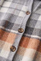 Sweater – Multicolor Checked Knit Cardigan
