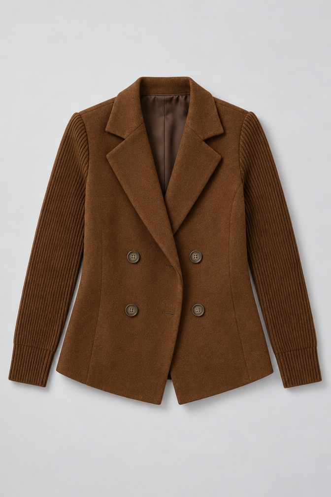Knit Jacket – Women's Knit Sleeve Blazer Jacket