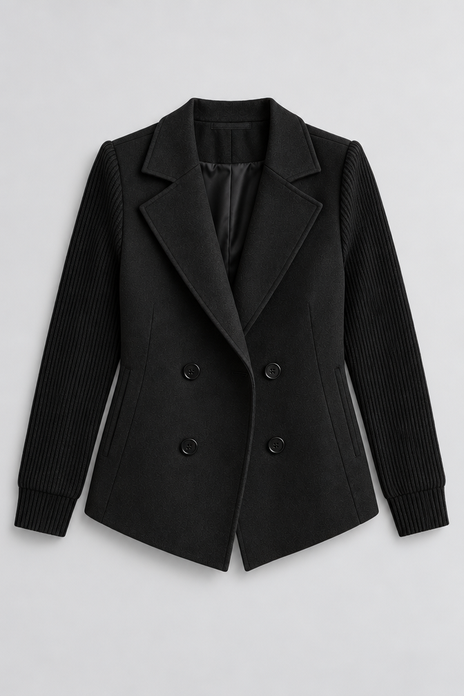 Knit Jacket – Women's Knit Sleeve Blazer Jacket