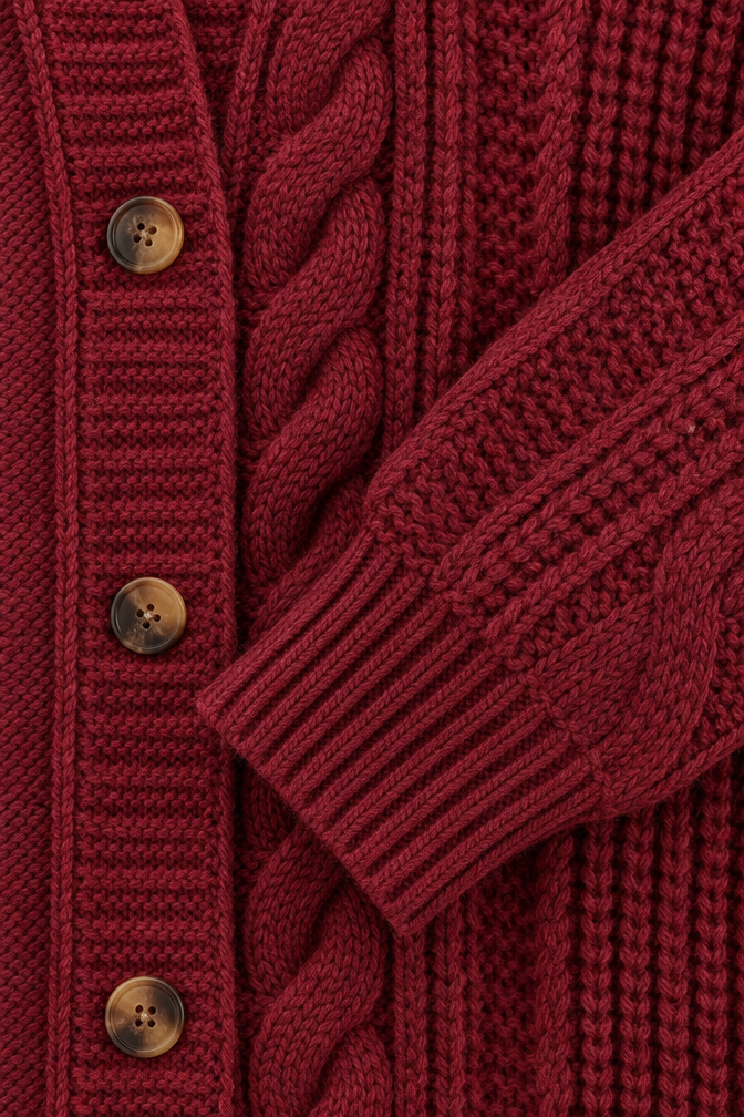 Mira – Women's Oversized Cable Knit Cardigan