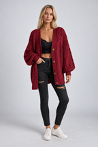 Mira – Women's Oversized Cable Knit Cardigan