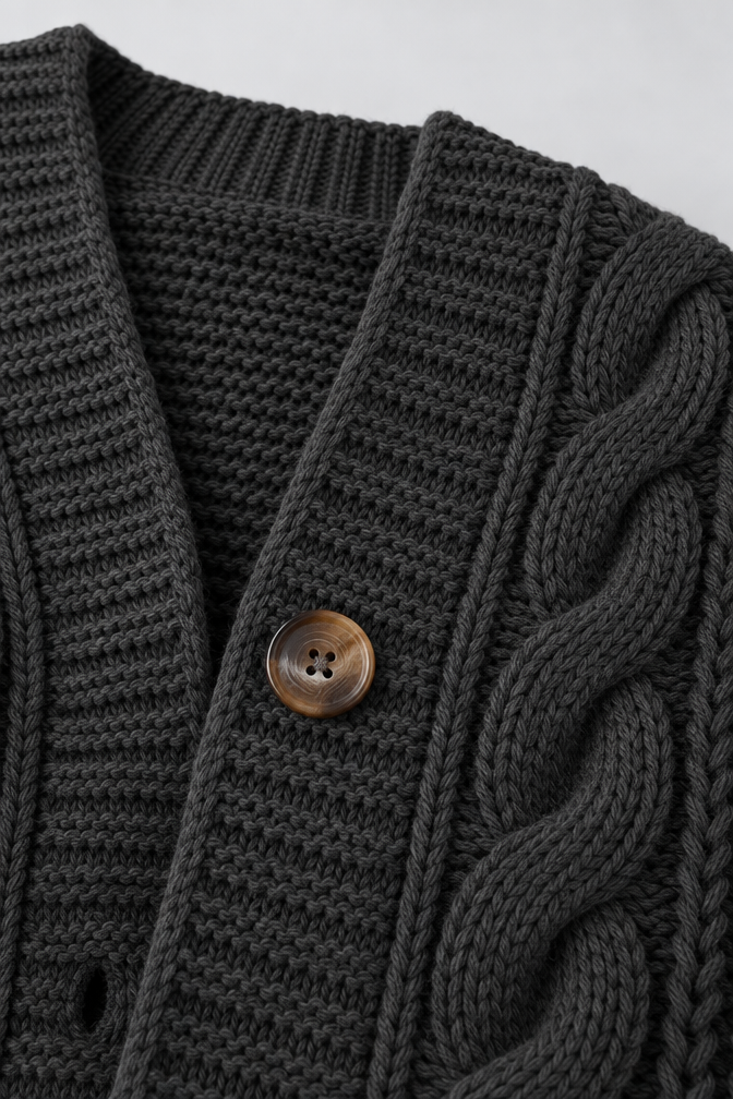Mira – Women's Oversized Cable Knit Cardigan