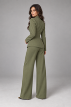 Suit – Women's Business Suit with Wide-Leg Trousers
