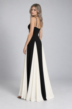Maxi Dress – Black Splice Maxi Dress